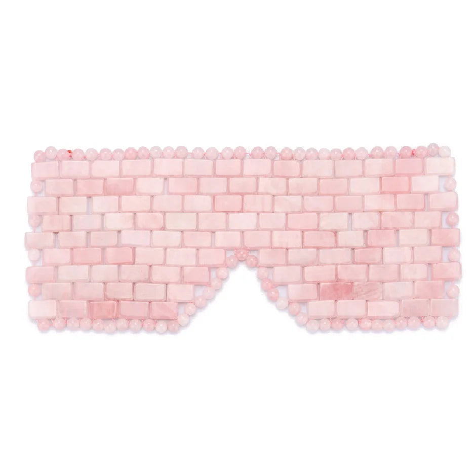 Rose Quartz| Natural Crystal Eye Mask