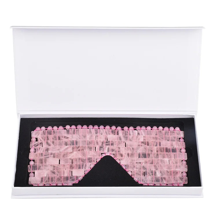 Rose Quartz| Natural Crystal Eye Mask