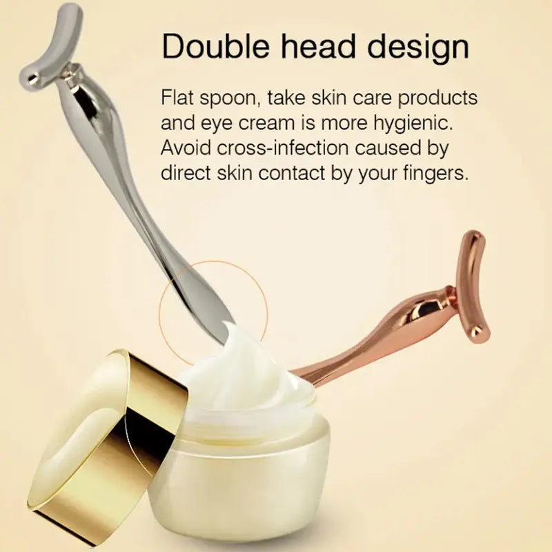 Stainless Steel Eye Cream Applicator Face Roller Massager Tool