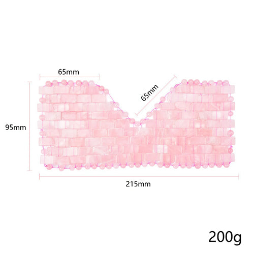 Rose Quartz| Natural Crystal Eye Mask