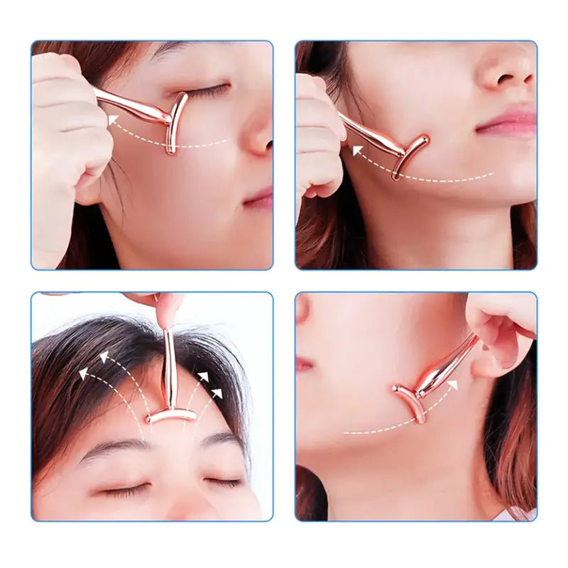 Stainless Steel Eye Cream Applicator Face Roller Massager Tool