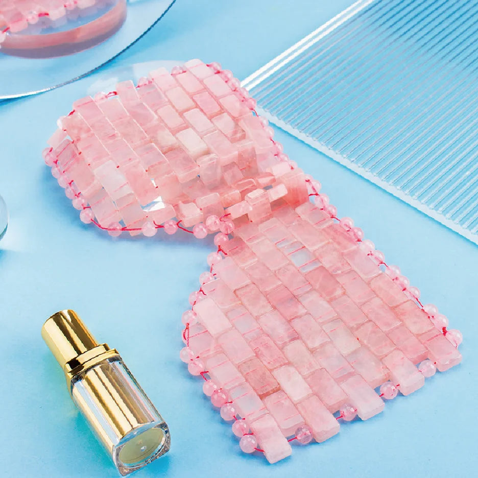 Rose Quartz| Natural Crystal Eye Mask