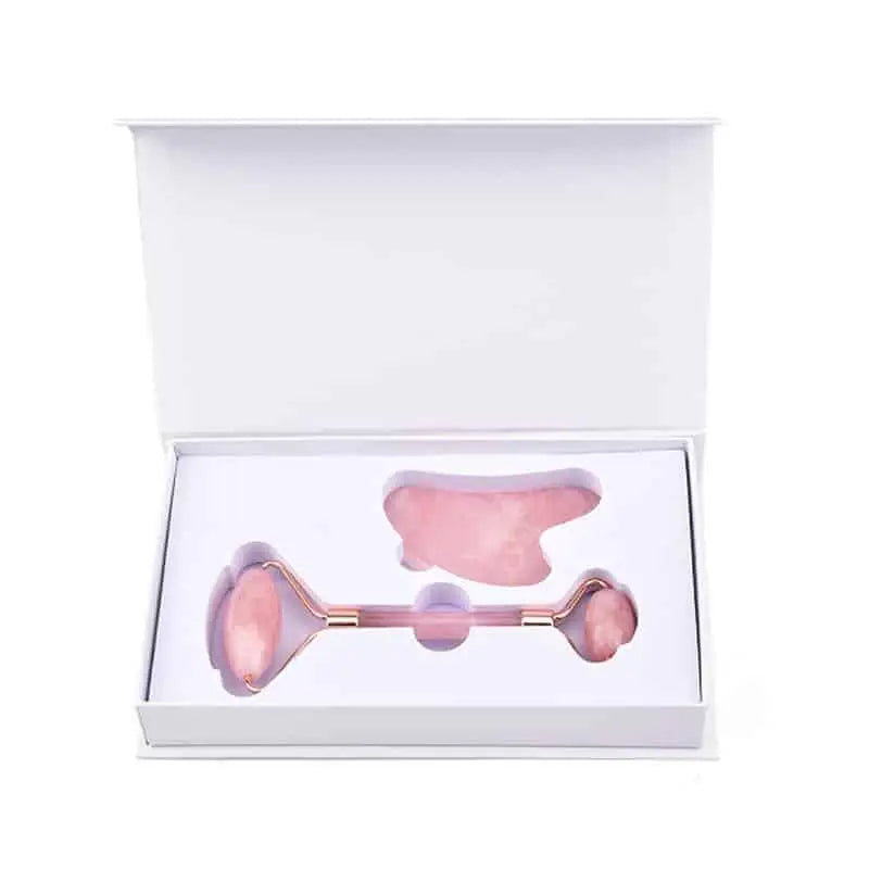 Rose Quartz| Face Roller and Gua Sha Set