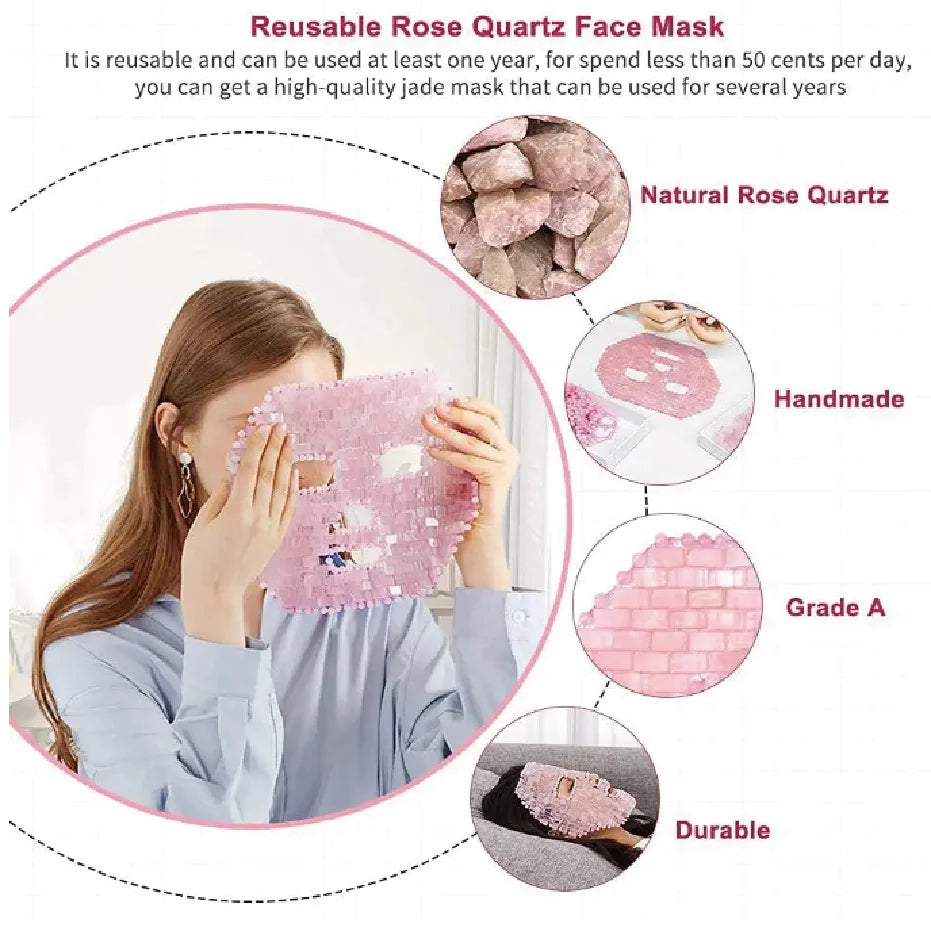 Rose Quartz| Natural Crystal Face Mask