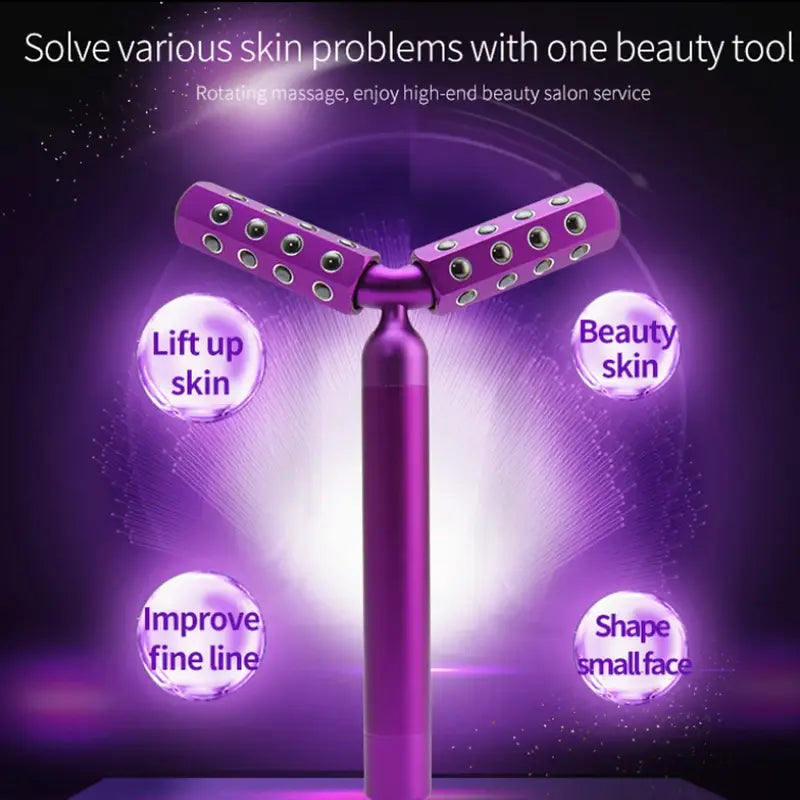 Y-Shape Germanium Stone Vibration Body Slimming Massage Roller